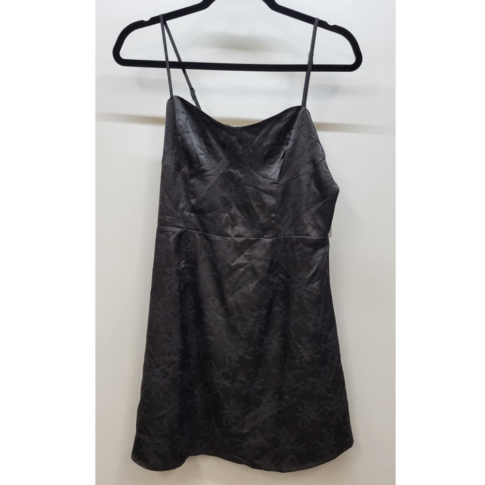 BP. Black Floral Slip Dress Small